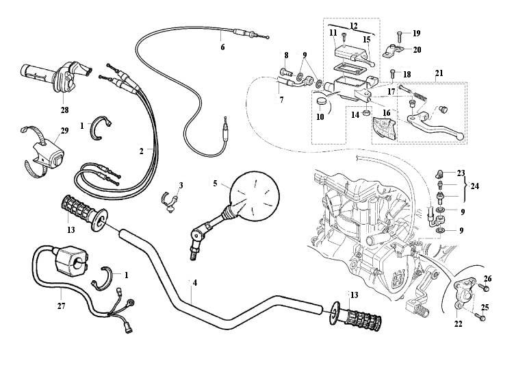 R & D Husky - TE-TC-TXC 250-310 2011 - HANDLEBAR - CONTROLS